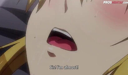 Big boobed blonde Hentai teen screwing her stepbrother on the floor