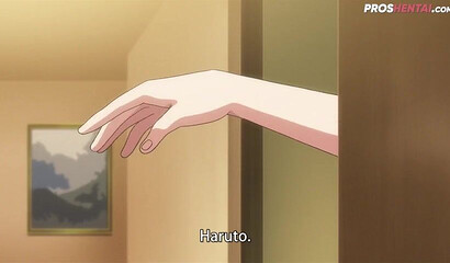 Big boobed blonde Hentai teen screwing her stepbrother on the floor