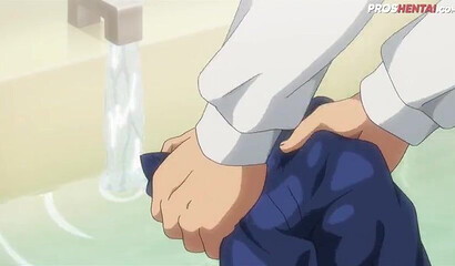 Big boobed blonde Hentai teen screwing her stepbrother on the floor