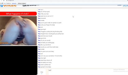 Naughty blonde stripping and fingering her pussy via Omegle