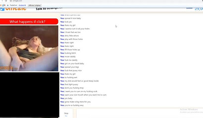 Naughty blonde stripping and fingering her pussy via Omegle