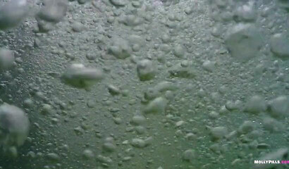 Busty blonde Molly Pills gets both of her holes pounded on public beach