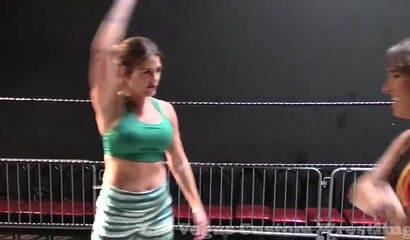 Two fearless sluts fight and eat each other's fat asses