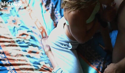 Amateur hottie in panties gets her booty eaten out and cunt dicked