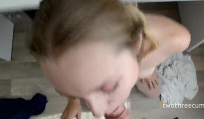 Office babe gets bent over desk and screwed doggy style by her colleague