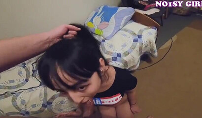 Delicious Asian babe taking throbbing dick up her asshole