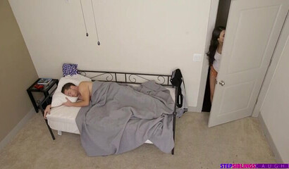 Stunning Latina Eliza Ibarra wakes up and fucks her boyfriend