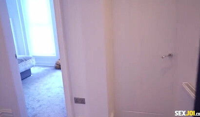 Big titted MILF Amber Jayne pleasing orally and fucking her son's friend