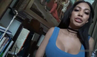 Big boobed stepsister fucks in POV and gives phenomenal BJ