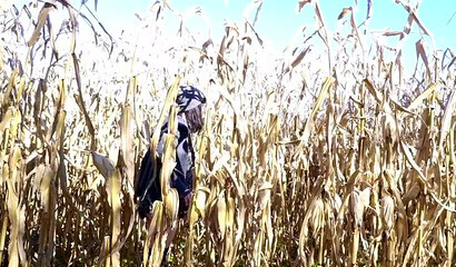 Emo slut in black stockings dildoing her cock hungry vagina outdoors