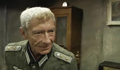 Busty blonde gets sexually abuses by horny old German general