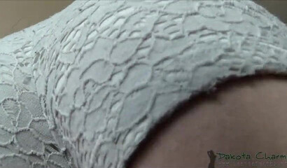 Amateur stunner strips off her cute panties and reveals bubble butt