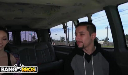 Sexy Latina Crystal Rae gets picked up and fucked on Bang Bus
