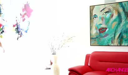 Kendra Lusty fucks big boobed Aussie slut Angela White in the ass with strapon