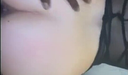 Blonde PAWG Leia feeds herself with massive black snake in bed