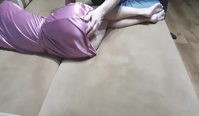 Sleepy wife with nice booty gets stripped and boned late night