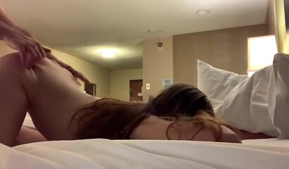 Curvaceous cheating amateur GF caught on spying camera fucking her lover