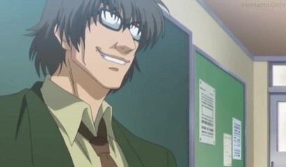 Wild Hentai schoolgirl suck and fuck fat dicks in public