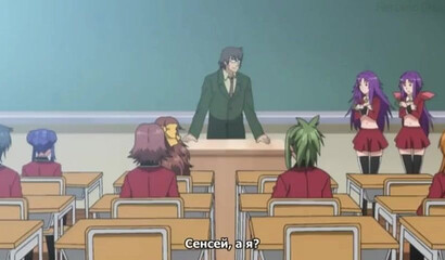 Wild Hentai schoolgirl suck and fuck fat dicks in public