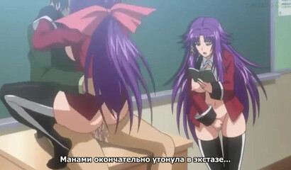 Wild Hentai schoolgirl suck and fuck fat dicks in public