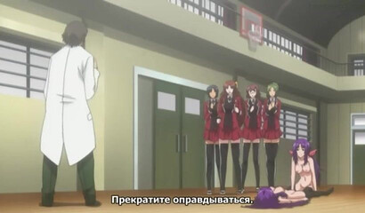 Wild Hentai schoolgirl suck and fuck fat dicks in public