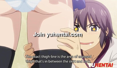 Busty Hentai teenage nympho taking curved dick up her vagina