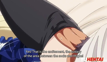 Busty Hentai teenage nympho taking curved dick up her vagina