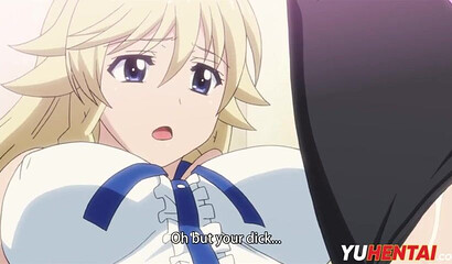 Busty Hentai teenage nympho taking curved dick up her vagina