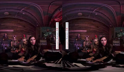 Sinners Gabbie Carter, Gianna Dior, & Khloe Kapri fucking dick in VR Halloween scene