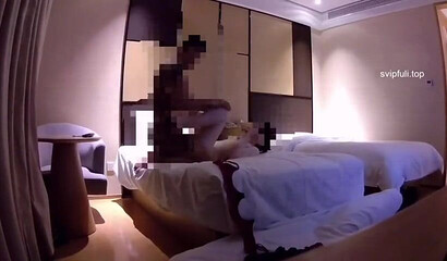 Hot Japanese babe in stockings caught getting boned doggystyle in hotel room