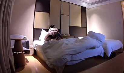 Hot Japanese babe in stockings caught getting boned doggystyle in hotel room