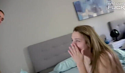 Cute GF Danielle has wild sex with her tattooed man John