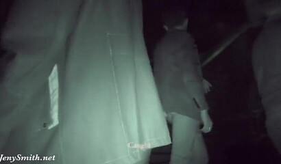 Smoking hot amateur doll Jeny Smith strips naked in the corner of nightclub