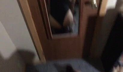 Attractive babe gets deepthroated and dicked from behind by her Tinder date