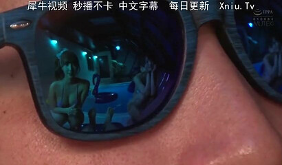 Sexy Japanese babes share and fuck hard cocks in POV