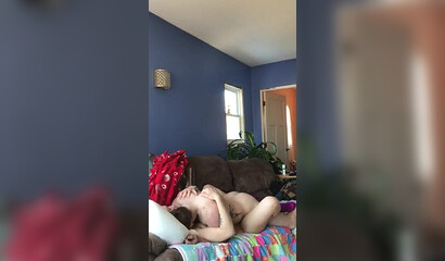 Amateur 19 year old girlfriend gets pounded on sofa by her boyfriend