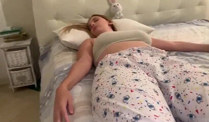 Big boobed stepniece gets woken up and rammed deep in POV