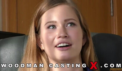 Busty newcommer Stella receives cunnilingus and hardcore pounding at casting