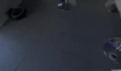 Petite blonde gets dicked by her stepbrother in POV Xmas scene