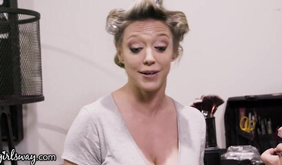 Lesbian MILFs with amazing big boobs and butts Dee Williams and Syren De Mer