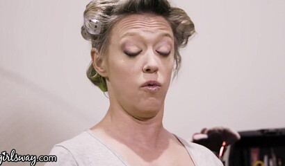 Lesbian MILFs with amazing big boobs and butts Dee Williams and Syren De Mer