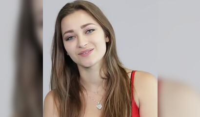 Beautiful brunette pornstar Dani Daniels riding a fat long dong