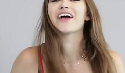 Beautiful brunette pornstar Dani Daniels riding a fat long dong
