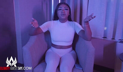 Hot Latina babe watching her friend riding a huge boner