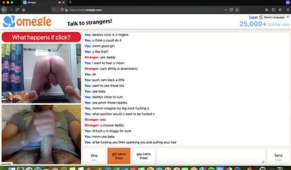 Slutty chicks teasing and masturbating when they saw big cock on webcam