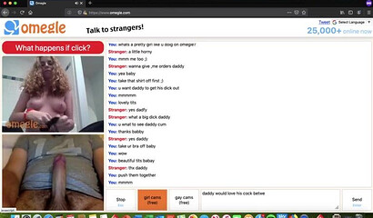 Slutty chicks teasing and masturbating when they saw big cock on webcam