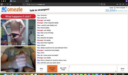 Slutty chicks teasing and masturbating when they saw big cock on webcam