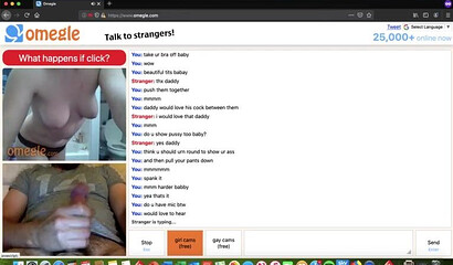 Slutty chicks teasing and masturbating when they saw big cock on webcam