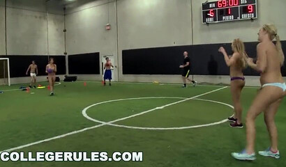 College chicks get naughty and make a hardcore orgy