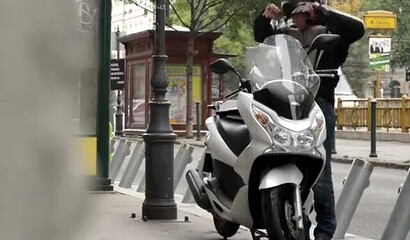 MILF with amazing big natural melons Sensual Jane fucks a biker